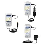 Deluxe Kit for the Helio Drift includes a USB cable with Car and Wall Charger - Gomadic Brand w/ TipExchange Technology