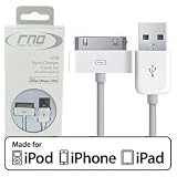 RND Power Solutions Apple Licensed/Approved high quality long sync  charge cable for iPad/iPhone/iPod (White 6FT)