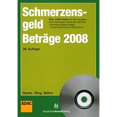 SchmerzensgeldBetr�ge 2008, m. CD-ROM