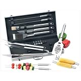 18 Piece Barbeque Tool Set with Carrying Case by 24 hrs
