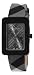 Burberry Women's BU1158 Check Engraved Check Design Black Dial Watch