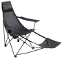 MAC Sports Black Cannon Beach Deluxe Folding Chair with Footrest
