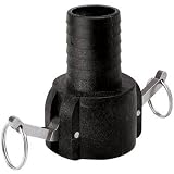 Norwesco Cam-Action Quick Adapter - 4 in. Female Coupler, Hose Barb
