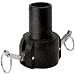 Norwesco Cam-Action Quick Adapter - 4 in. Female Coupler, Hose Barb