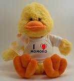 Plush Duck with I Love Momoko T-shirt