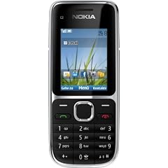 Nokia C2-01 Handy (Ohne Branding, 5,1 cm (2 Zoll), 3,2 Megapixel Kamera) schwarz