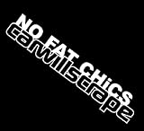 (1) iJDMTOY JDM Funny Joke "No Fat Chick, Car Will Scrape" Drift Racing Car Window Bumper Die-Cut Decal Vinyl Sticker