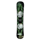 Emsco Group Freeride 110cm w/ Bindings Plastic Snowboard - 110cm/Assorted