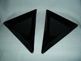 Pampered Chef Simple Additions Black Triangle Plates - Set of 2