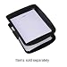 Dr. Byte(R) Iceland Plastic Letter Tray, Matte Black with Silver Accents