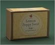 All Natural Lemon-Poppy Seed Soap with Cocoa and Mango Butters, Handmade