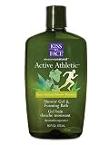 Kiss My Face Active Athletic Muscle Relaxant Bath & Shower Gel, 16-Ounce Bottles (Pack of 3)