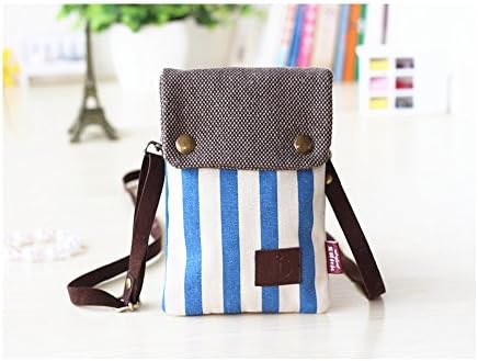 Katloo Female's Small Stripe Style Crossbody Bag Cell Phone Wallet Purse - with Upgraded Adjustable Shoulder Strap - Fit iPhone 6S/6 Plus,Samsung Galaxy Note 5/4/A8/i9152/Mega 2/Mega 6.3,LG G Flex