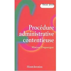 Proc�dure administrative contentieuse