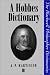 A Hobbes Dictionary (Blackwell Philosopher Dictionaries)
