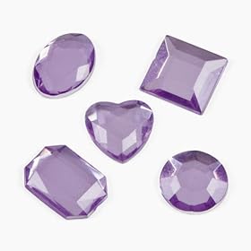 Purple Adhesive Jewels (50 pc)