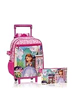 Disney Mochila trolley + Estuche Sofia (Rosa)