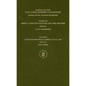 Click here to buy Medical Literature Form India, Sri Lanka and Tibet: Rules and Remedies in Clssical... by World Sanskrit Conference 1987 (Kern Institute), Julia Leslie, Gerrit Jan Meulenbeld, and J. Meulenbeld.
