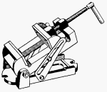 Wmh Tool #69998 3-1/2 ANG Press Vise