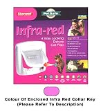 (Staywell)Infra-Red Cat Flap & Collar Key (P) & Free Collar (White)