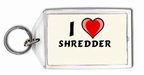I Love shredder Keychain