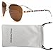 Women's Polarized Sunglasses Aztec Tribal Free White VOX Microfiber Bag