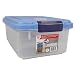 Iris MP-1-BLU Airtight Snack Bin, Blue, 8.5 Quarts