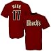 Arizona Diamondbacks Tee Shirts : Majestic Arizona Diamondbacks #17 Brandon Webb Red Player Tee Shirts