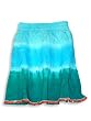 Cool Island - Girls 3 Tier Wrinkle Look Skirt, Blue