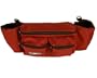 Diaper Dude Mini Diaper Bag, Brick Red with Black Zippers