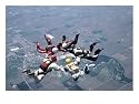 5 Way Skydiving Sports Photographic Poster Print by Michael Howell, 24x18