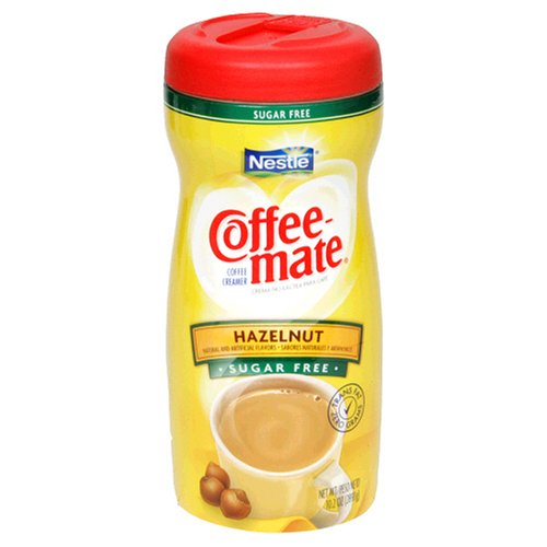 Coffee-mate Powder, Hazelnut, Sugar-Free, 10.2-Ounce Units (Pack of 6)