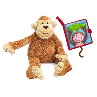 Plush Monkey & Book Bundle