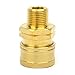 Interstate Pneumatics PW7141 Pressure Washer 3/8 inch MNPT Brass Coupler 2700 PSI