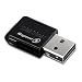 TRENDnet 300 Mbps Mini Wireless N Speed USB 2.0 Adapter TEW-649UB (Black)