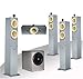 Crystal Acoustics TX-T Home Theater Speaker System with 12" THX SELECT Certified Subwoofer, Silver