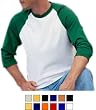 Anvil 3/4 Raglan Baseball Tee, (A-2184)