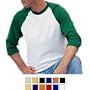 Anvil 3/4 Raglan Baseball Tee, (A-2184)