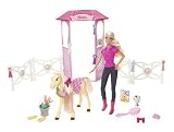 BARBIE Groom & Glam Doll & Stable