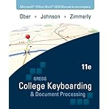 microsoft office word 2010 manual to accompany gregg college keyboarding  document processing 11th edition