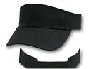 Blank Black Adjustable Visor