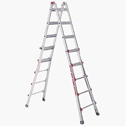 Little Giant 10103LGW 300-Pound Duty Rating Ladder System with Work Platform, 22-Foot