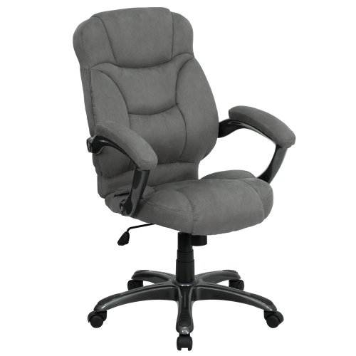 Gray Microfiber High Back Office Chair - GO-725-GY-GG