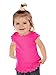 Kavio! Infants Lettuce Edge Scoop Neck Cap Sleeve Top