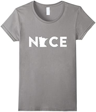 Women's Home NICE of MINNESOTA State T-shirts Small Slate