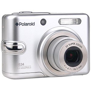 Polaroid i534 5MP Digital Camera Silver-digital polaroid camera