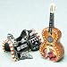 Roy Rogers & Dale Evans Guitar/Saddle Salt & Pepper Shaker Set