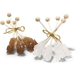 Amber Rock Candy Swizzle Sticks - 4 x72 Count Per Case by 
