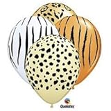 Safari Print Zebra Leopard Tiger Cheetah Print Latex Party Supply Balloons