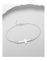 Cross Bracelet In 92.5 Sterling Silver